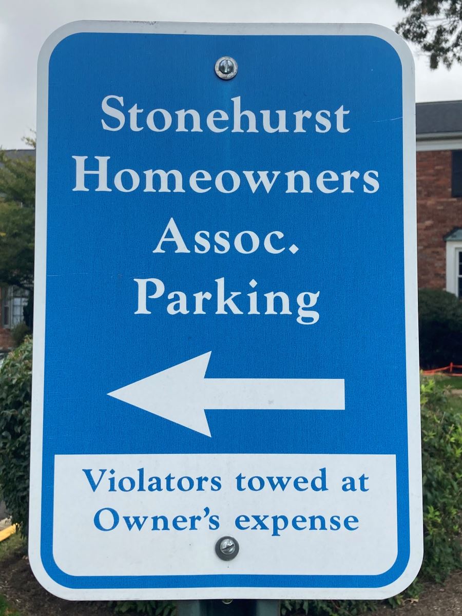 Stonehurst HOA Parking Rules and Information for all Residents